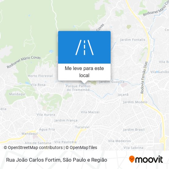 Rua João Carlos Fortim mapa