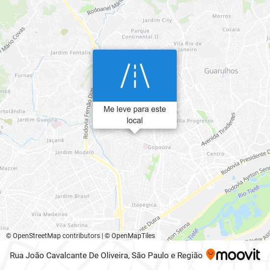 Rua João Cavalcante De Oliveira mapa