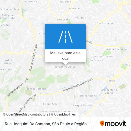 Rua Joaquim De Santana mapa