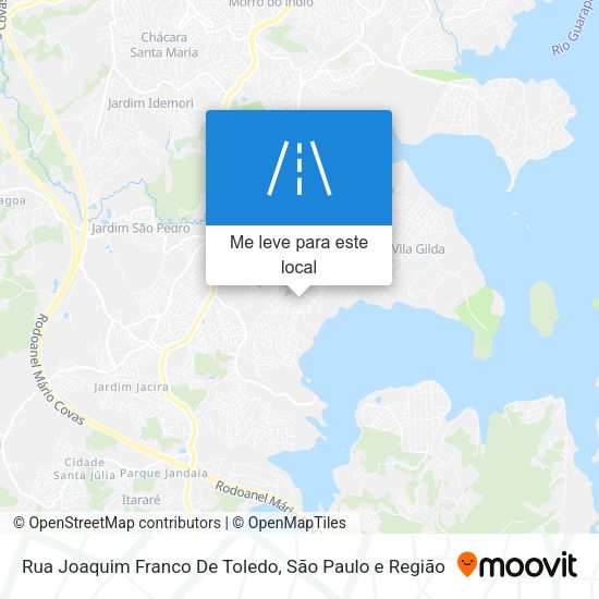 Rua Joaquim Franco De Toledo mapa