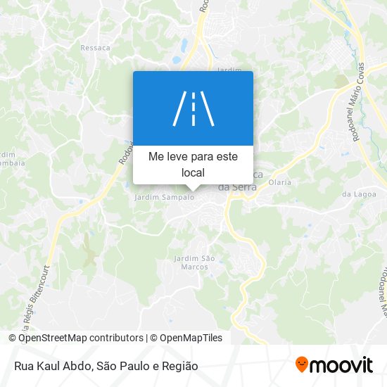 Rua Kaul Abdo mapa