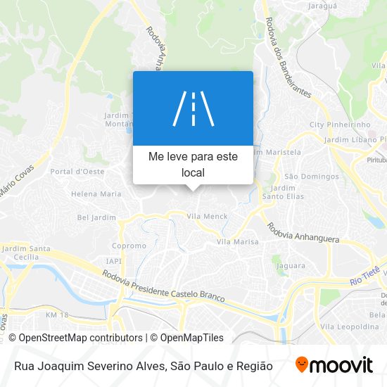 Rua Joaquim Severino Alves mapa