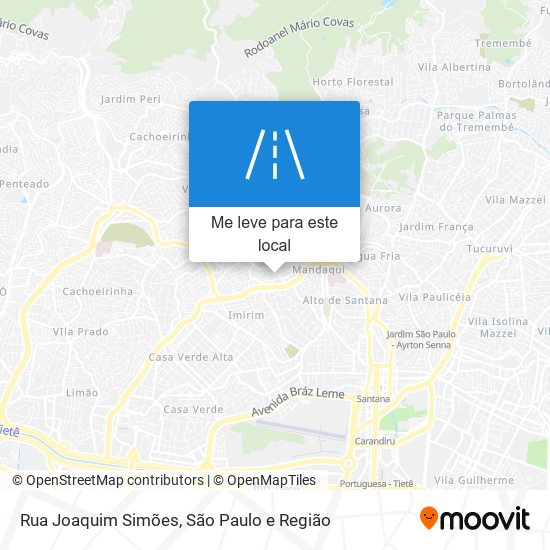 Rua Joaquim Simões mapa