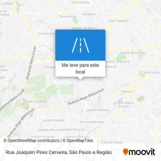 Rua Joaquim Pires Cerveira mapa