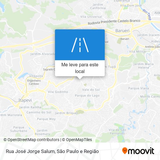 Rua José Jorge Salum mapa