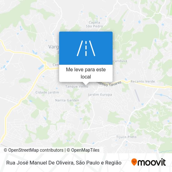 Rua José Manuel De Oliveira mapa