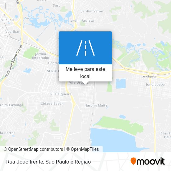 Rua João Irente mapa