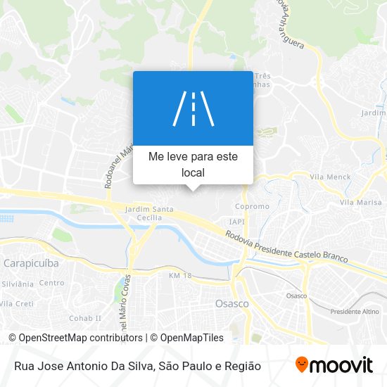 Rua Jose Antonio Da Silva mapa