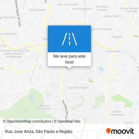 Rua Jose Ariza mapa