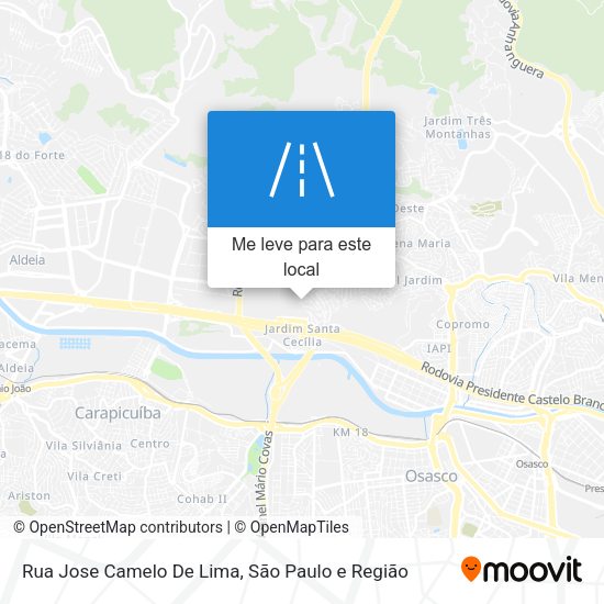 Rua Jose Camelo De Lima mapa
