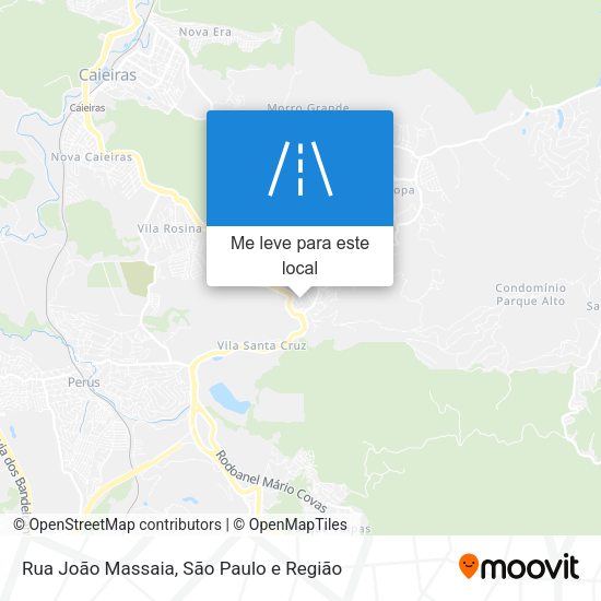 Rua João Massaia mapa