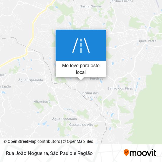 Rua João Nogueira mapa