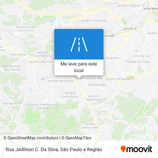 Rua Jadilson C. Da Silva mapa