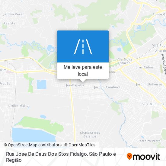 Rua Jose De Deus Dos Stos Fidalgo mapa