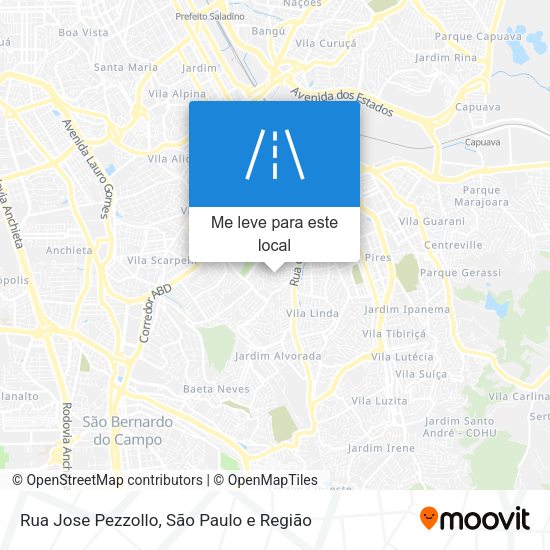 Rua Jose Pezzollo mapa