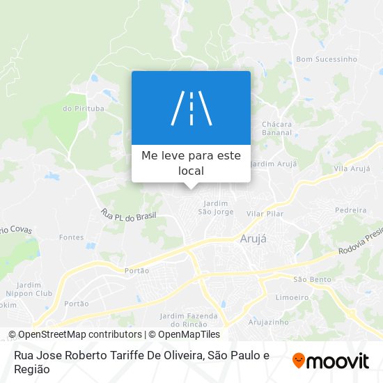 Rua Jose Roberto Tariffe De Oliveira mapa