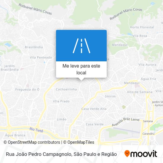 Rua João Pedro Campagnolo mapa