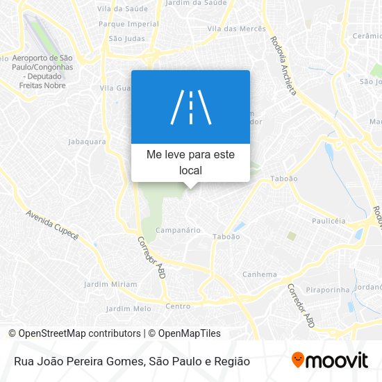 Rua João Pereira Gomes mapa