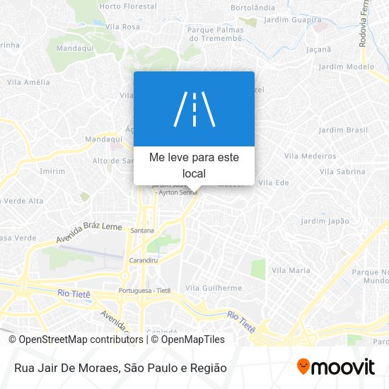 Rua Jair De Moraes mapa