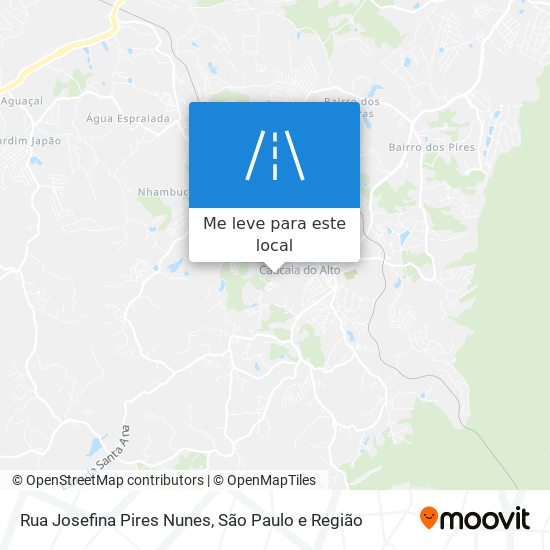 Rua Josefina Pires Nunes mapa