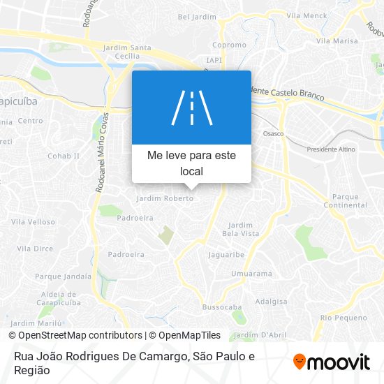 Rua João Rodrigues De Camargo mapa