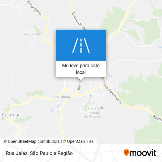 Rua Jales mapa
