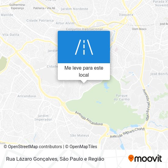 Rua Lázaro Gonçalves mapa