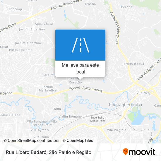 Rua Líbero Badaró mapa