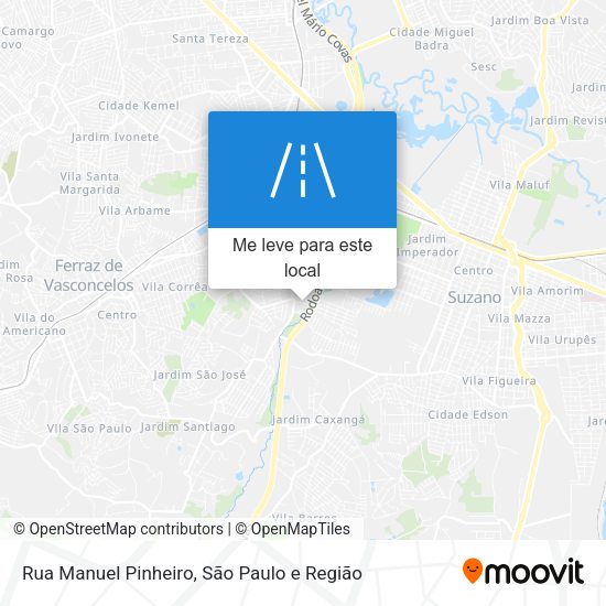 Rua Manuel Pinheiro mapa