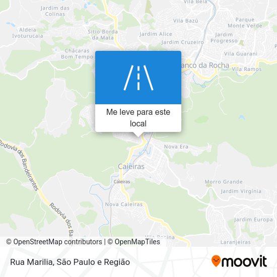Rua Marilia mapa