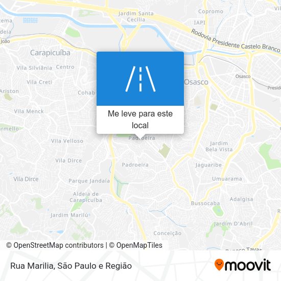 Rua Marilia mapa