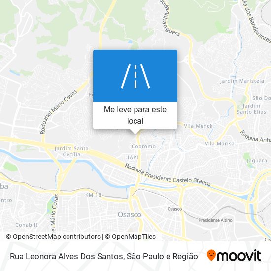 Rua Leonora Alves Dos Santos mapa