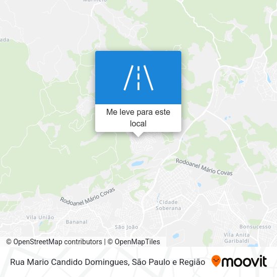 Rua Mario Candido Domingues mapa