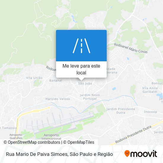 Rua Mario De Paiva Simoes mapa