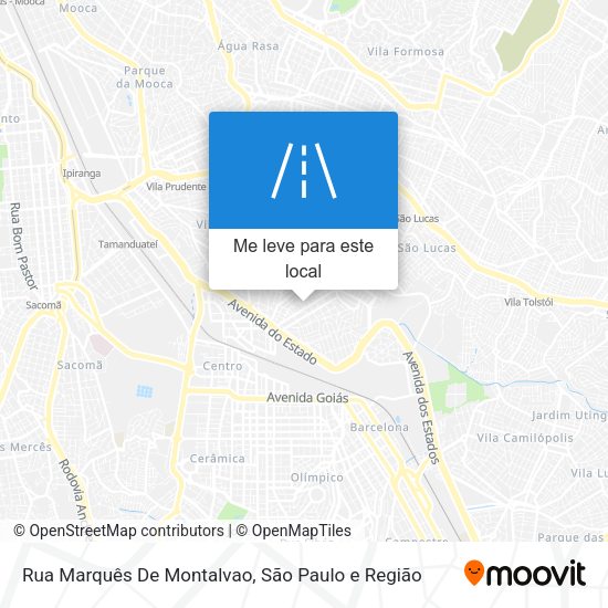 Rua Marquês De Montalvao mapa