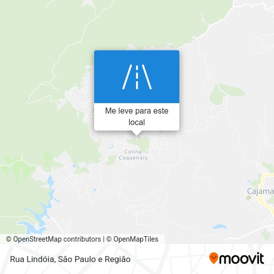 Rua Lindóia mapa