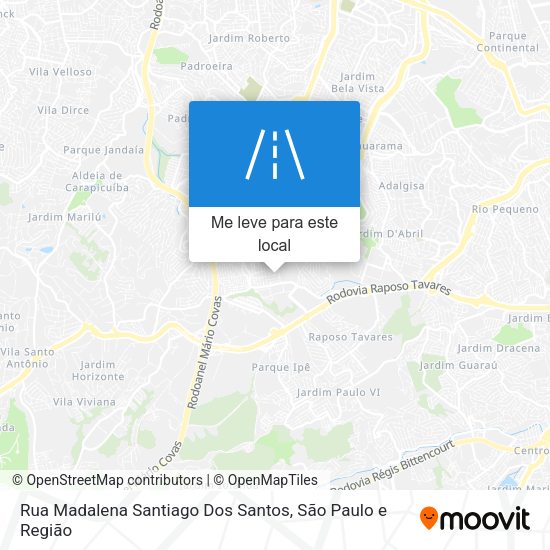 Rua Madalena Santiago Dos Santos mapa