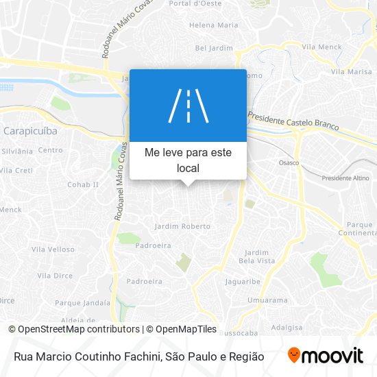 Rua Marcio Coutinho Fachini mapa