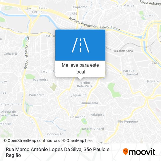 Rua Marco Antônio Lopes Da Silva mapa