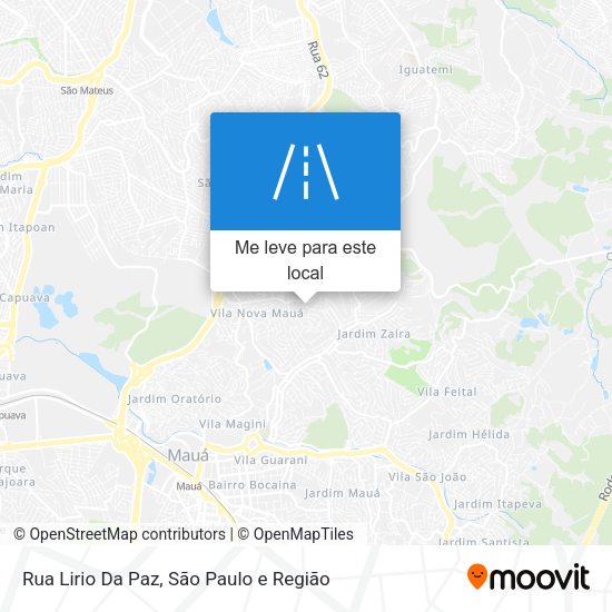 Rua Lirio Da Paz mapa