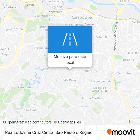 Rua Lodovina Cruz Cintra mapa