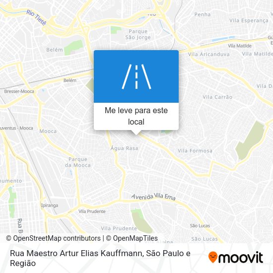 Rua Maestro Artur Elias Kauffmann mapa