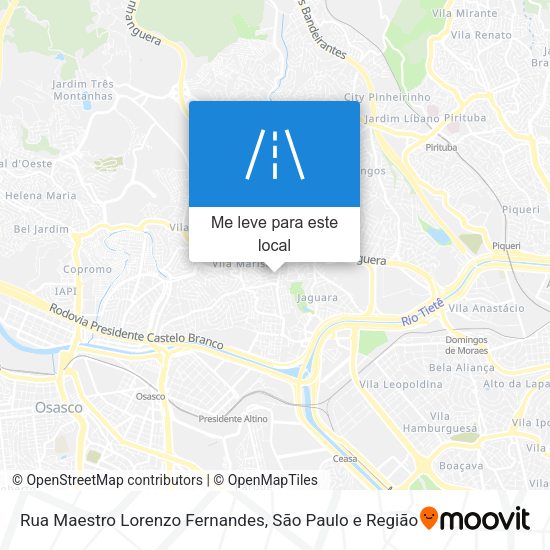 Rua Maestro Lorenzo Fernandes mapa