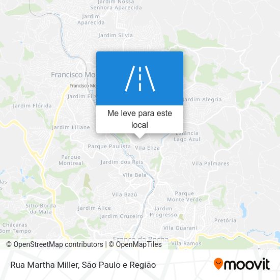 Rua Martha Miller mapa