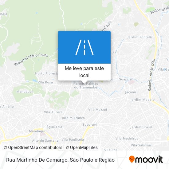 Rua Martinho De Camargo mapa