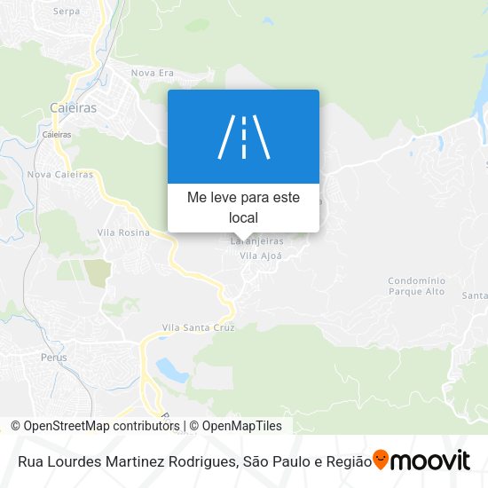 Rua Lourdes Martinez Rodrigues mapa