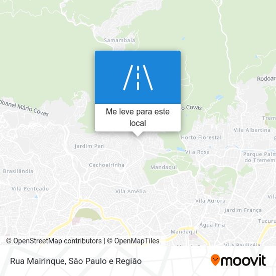 Rua Mairinque mapa