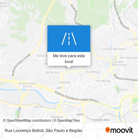 Rua Lourenço Belloli mapa
