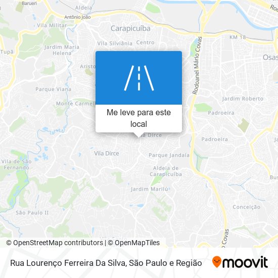 Rua Lourenço Ferreira Da Silva mapa