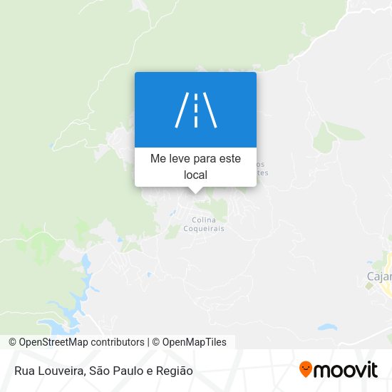 Rua Louveira mapa